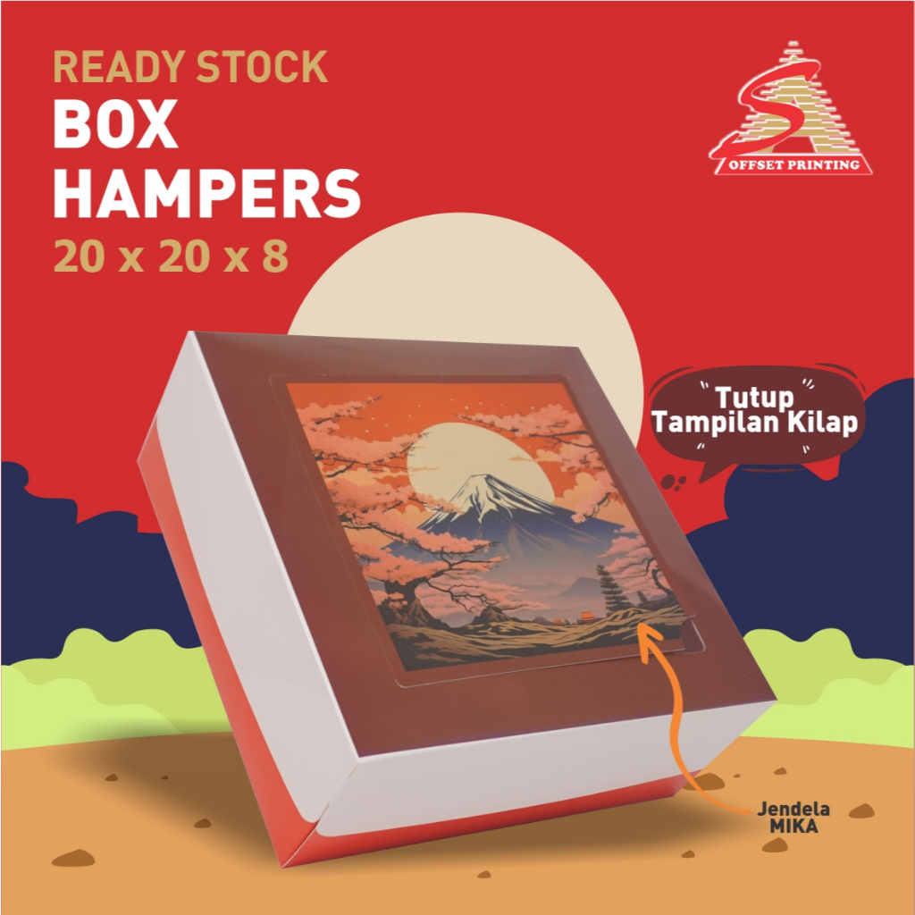 

20 x 20 x 8 Box Hampers Jendela Mika