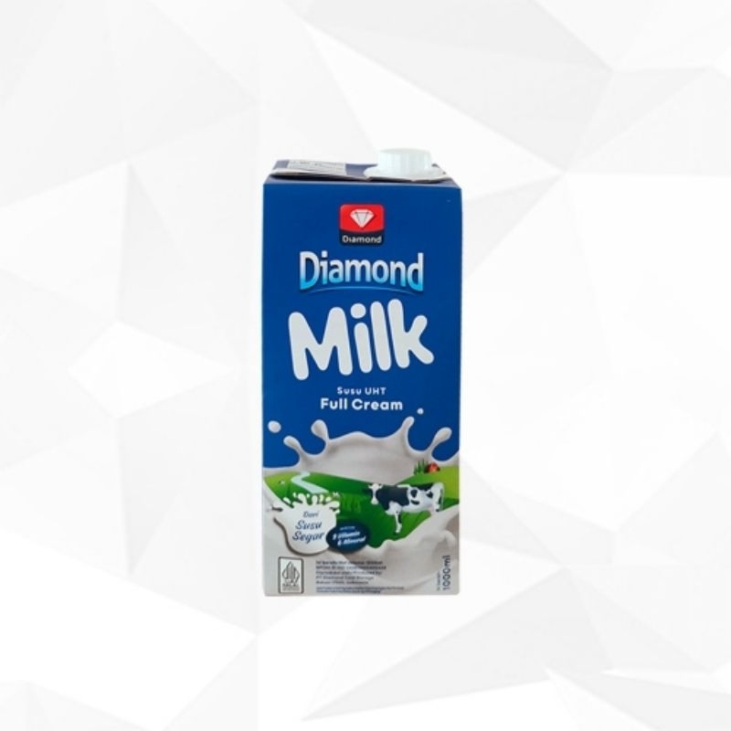 

[ PERKARTON ISI 12PCS ] SUSU UHT DIAMOND 1 LITER . FULL CREAM , CHOCOLATE , LOW FAT.