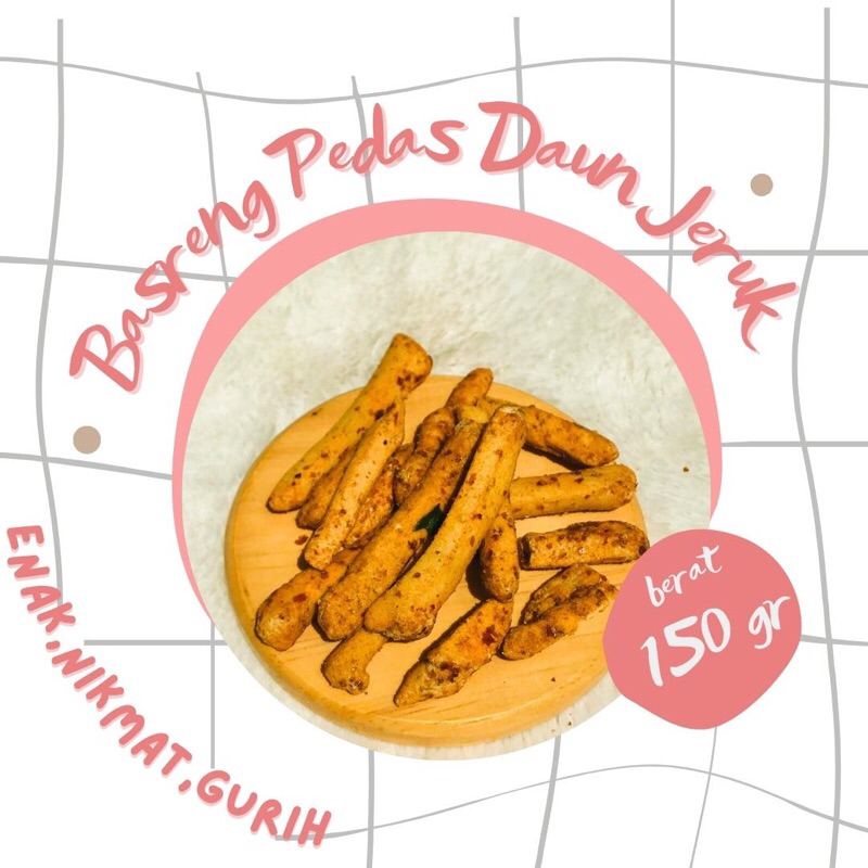 

{FREE GIFT} BASRENG PEDAS DAUN JERUK/SNACK VIRAL/CEMILAN NETTO 150gr