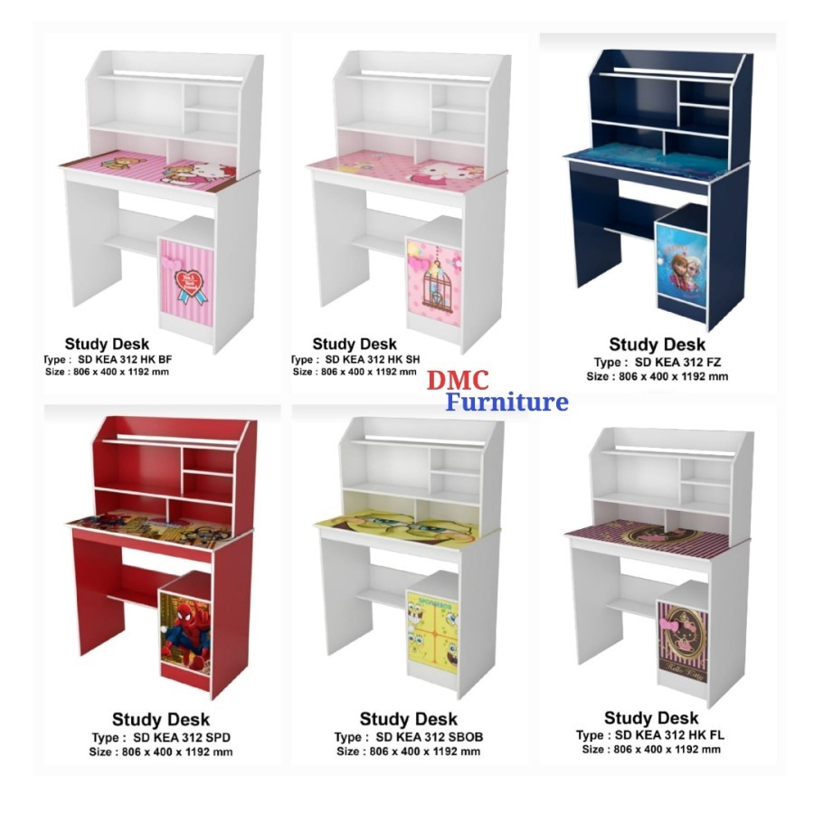 MEJA BELAJAR MEJA TULIS MEJA LAPTOP MEJA RAK BUKU MEJA BELAJAR ANAK KARAKTER MEJA MINIMALIS