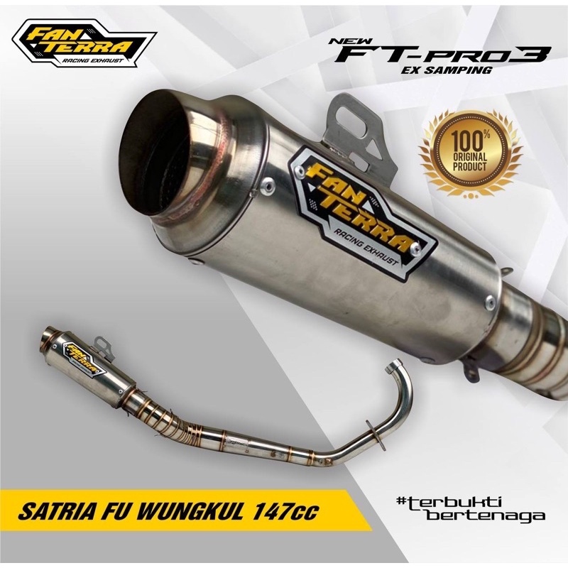Knalpot FU 200 CC & FU BEBASAN • Type FT-PRO 2 • Ex-Samping