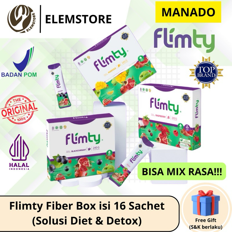 (FREE ONGKIR) MANADO - FLIMTY BOX (Raspberry/Blackcurrant/Mango) ORIGINAL 100%
