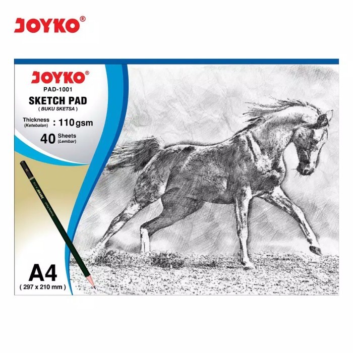 

Joyko Sketch Pad A4 PAD-1001 40 Lembar 297 x 210 mm
