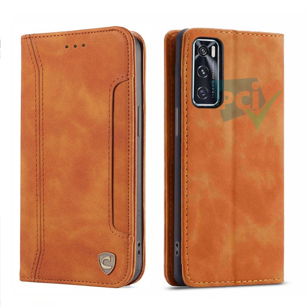 Case Vivo V20 SE Wallet Extra Slot Card Full 360 Degree Super Mewah Flip Cover Auto Lock Casing Kesi