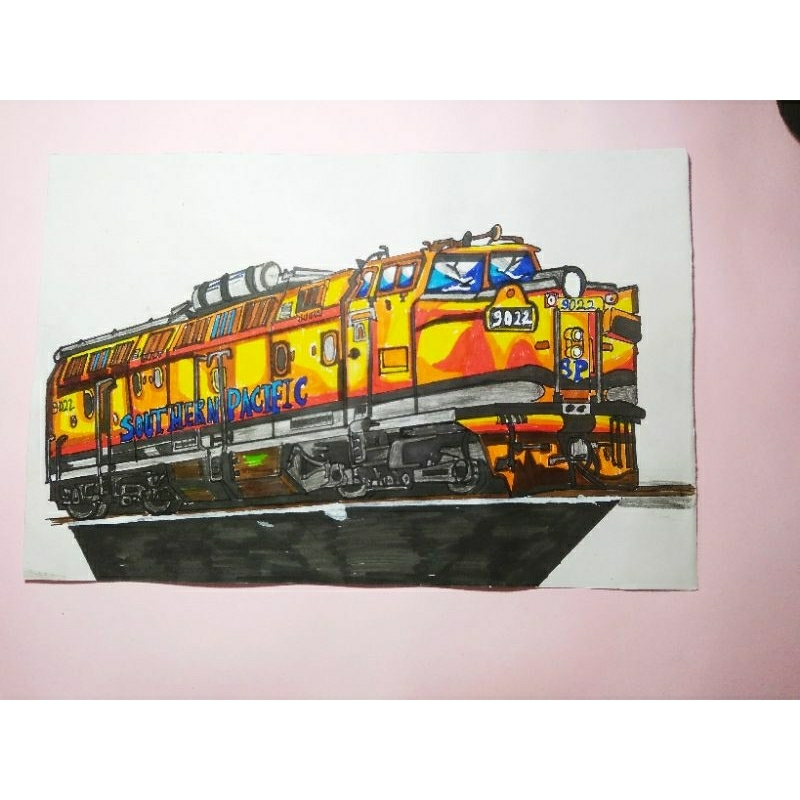 

Sketsa Gambar Kereta diesel hidrolik Southern Pasific