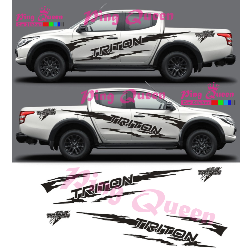 CUTTING STICKER MOBIL TRITON STICKER LIST MOBIL MITSUBISHI TRITON