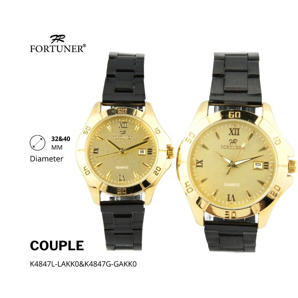 Fortuner Jam Tangan Couple Analog Water Resistant Lauren