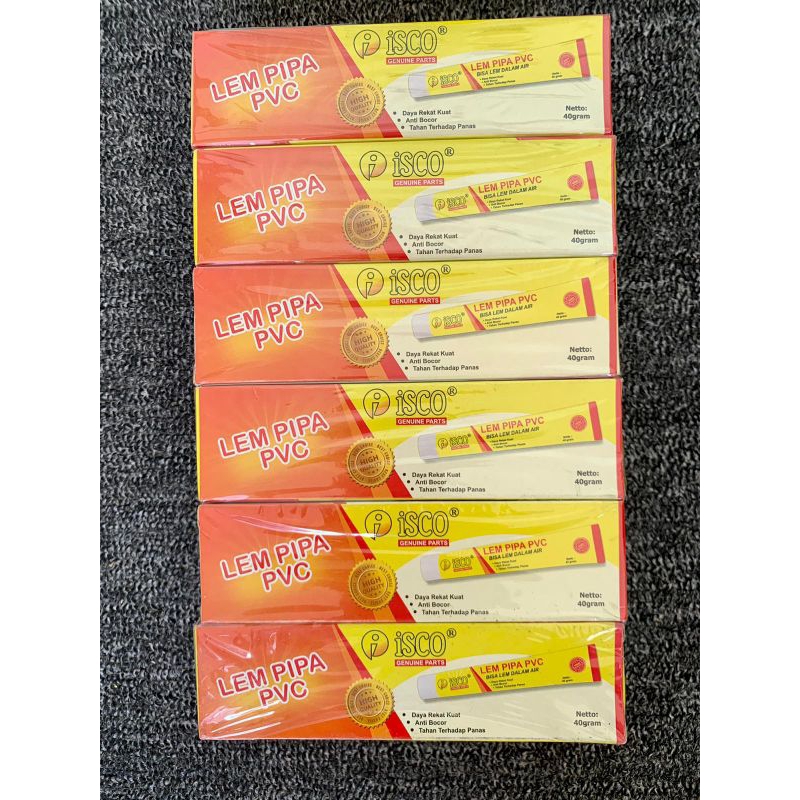 Lem Pipa PVC Lem Paralon odol 40gram Tahan dalam air