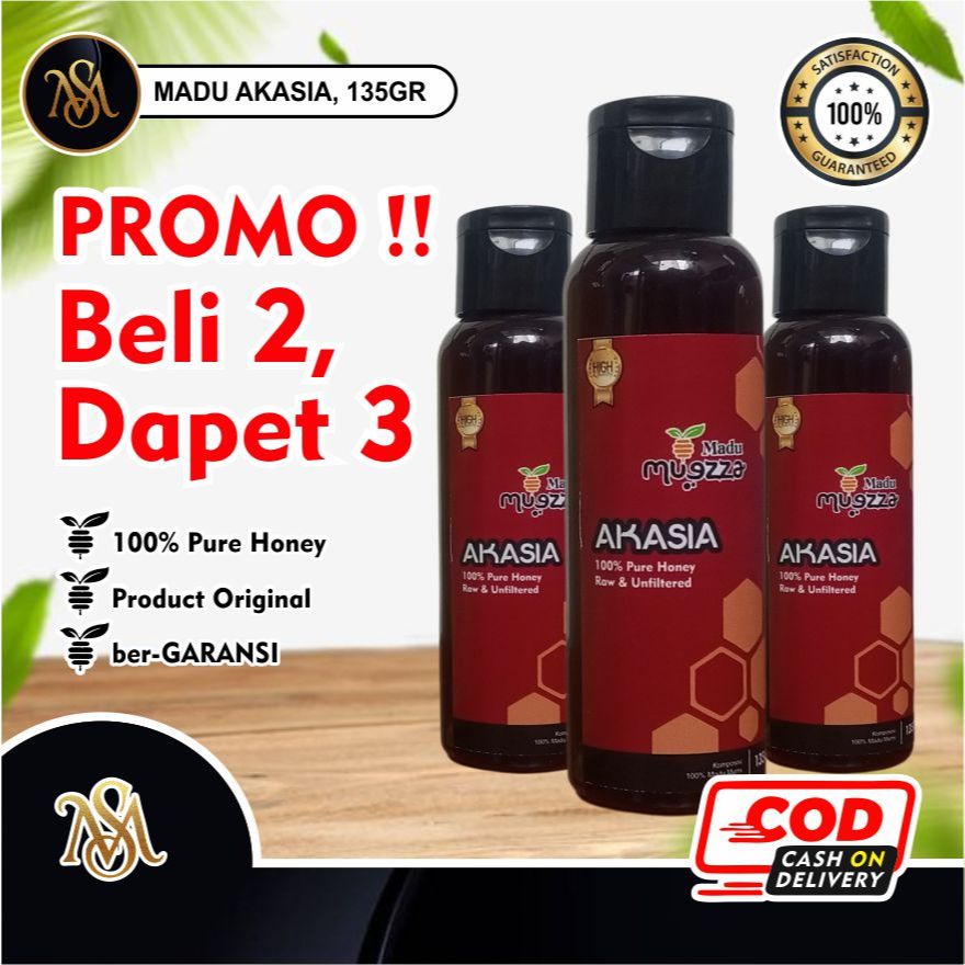 

[ PROMO TERBATAS ] MADU AKASIA Grade A uk. 135GR , 100% PURE NATURAL HONEY ,MADU ASLI MURNI ALAMI