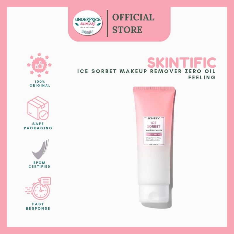 SKINTIFIC Ice Sorbet Makeup Remover | Zero Oil Feeling