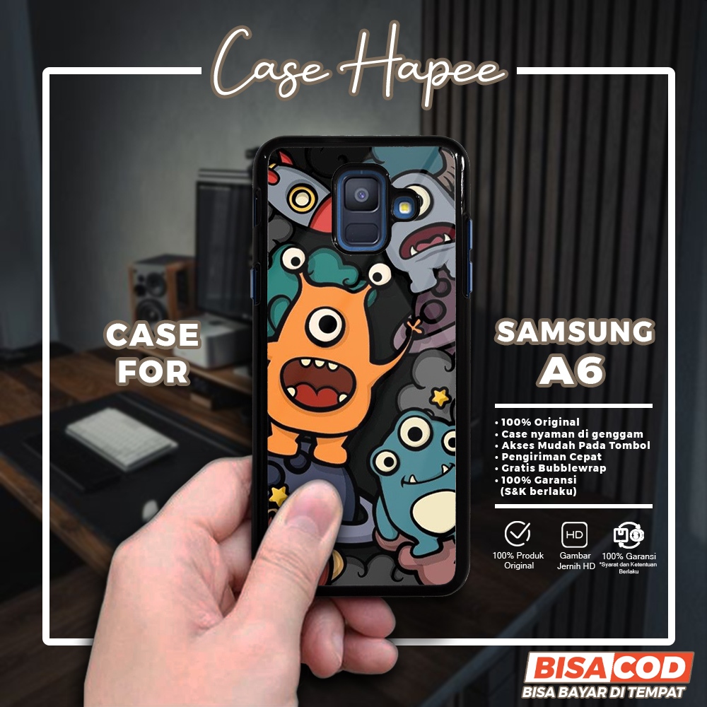 Case Samsung A6 Casing Samsung A6 [BTRI] Casehapee Case Glossy Case Aesthetic Custom Case Premium So