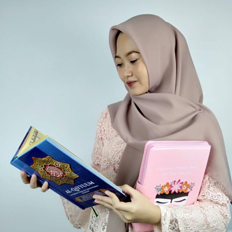 Sampul Al Quran A5 / 21 x 15 cm Sedang  Cover Quran Resleting Cantik Lucu / Sarung Alquran Sleting J