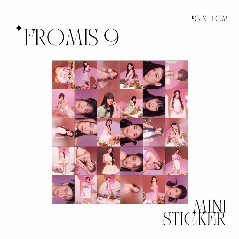 

MINI STIKER FROMIS 9 UNLOCK MY WORLD (ISI : 30 PCS) STICKER CHROMO TRANSPARAN HOLOGRAM KPOP IDOL KOREA PREMIUM MURAH UNOFFICIAL SAEROM HAYOUNG JIWON SEOYOEON JISUN JIHEON CHAYOUNG NAGYUNG READY STOCK !