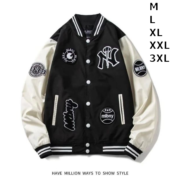 JAKET VARSITY MLB NY BASEBALL M - 3XL BISBOL KOREAN FASHION - DEWASA ANAK VARSITY JAKET KOMUNITAS