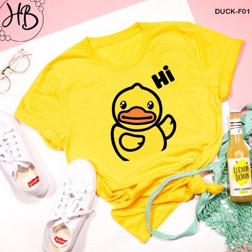 Banyak Dipakai HOONEYBEE  DUCK TSHIRT B DUCK KAOS BEBEK BAJU KAOS LUCU KAOS COUPLE