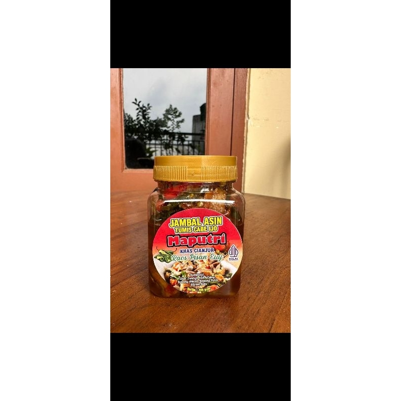 

Tumis Jambal Asin Cabe Ijo 200 gr (siap makan)