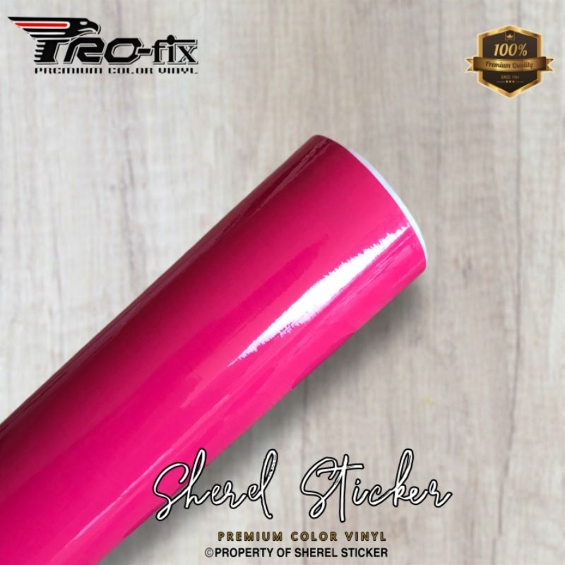Skotlet pink magenta glossy scotlite profix vinyl premium (L 45cm x P 50cm)