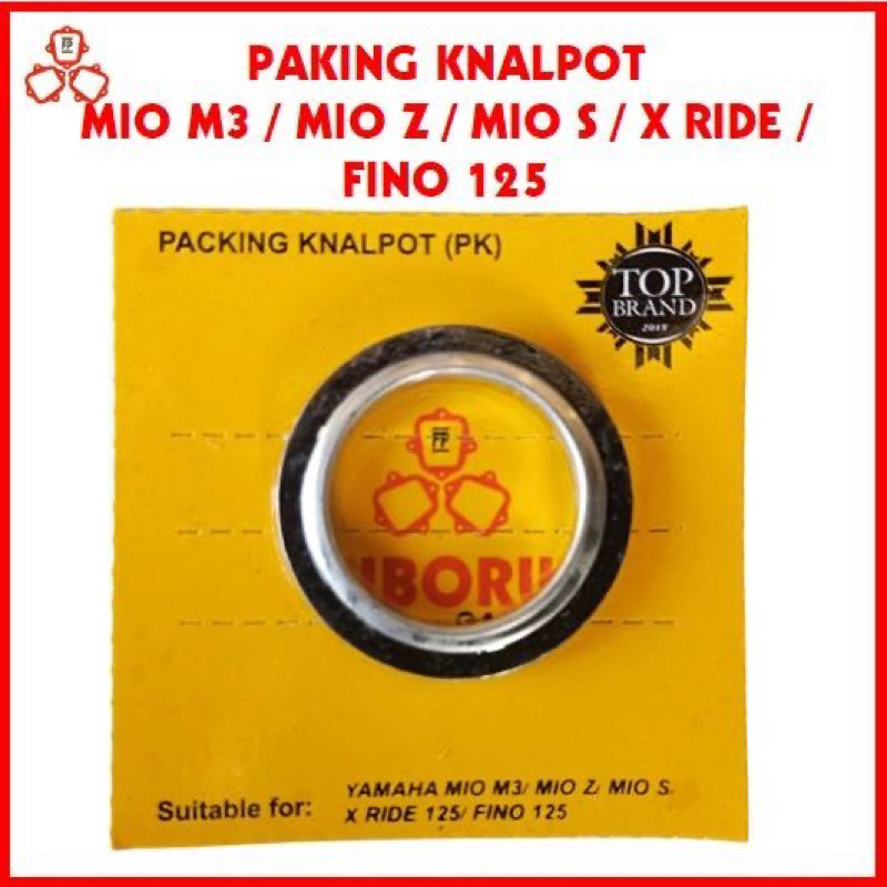 PAKING KNALPOT YAMAHA MIO M3 / MIO Z / MIO J / X RIDE 125 / FINO 125 PERPAK GASKET FUBORU