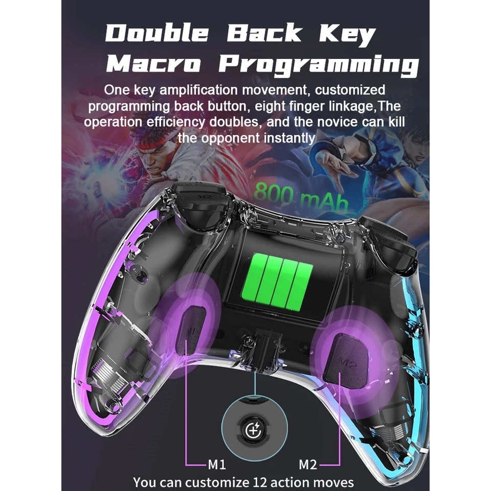 Joystick RGB Nintendo Switch Wireless Vibration Android ios P05