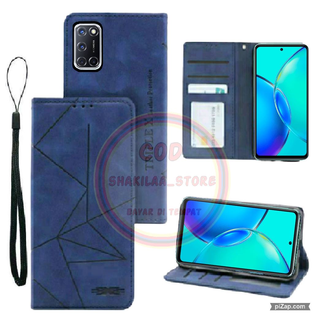 CASE HP OPPO A52 / OPPO A92 MOTIF MAGNET KULIT - CASING DOMPET-FLIP COVER LEATHER-SARUNG HP