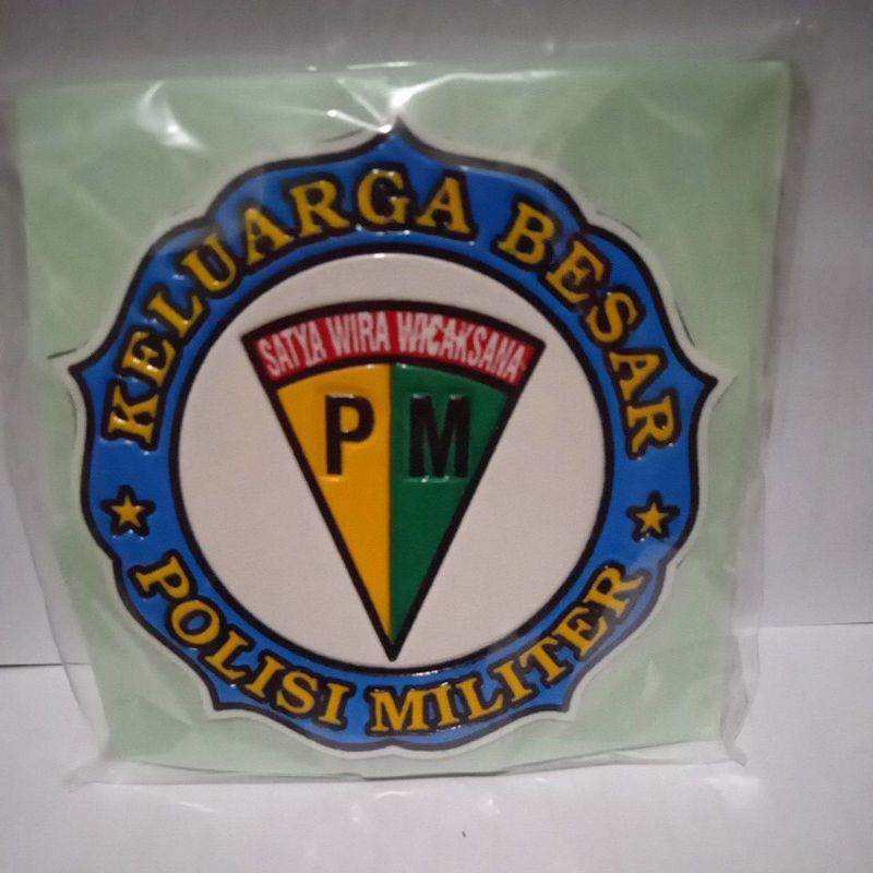

stiker embos keluarga besar polisi militer rege