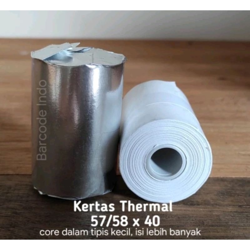 

Kertas Thermal ukuran 57 x 40 / 58 x 40 Untuk EDC Cash Register Mesin Kasir
