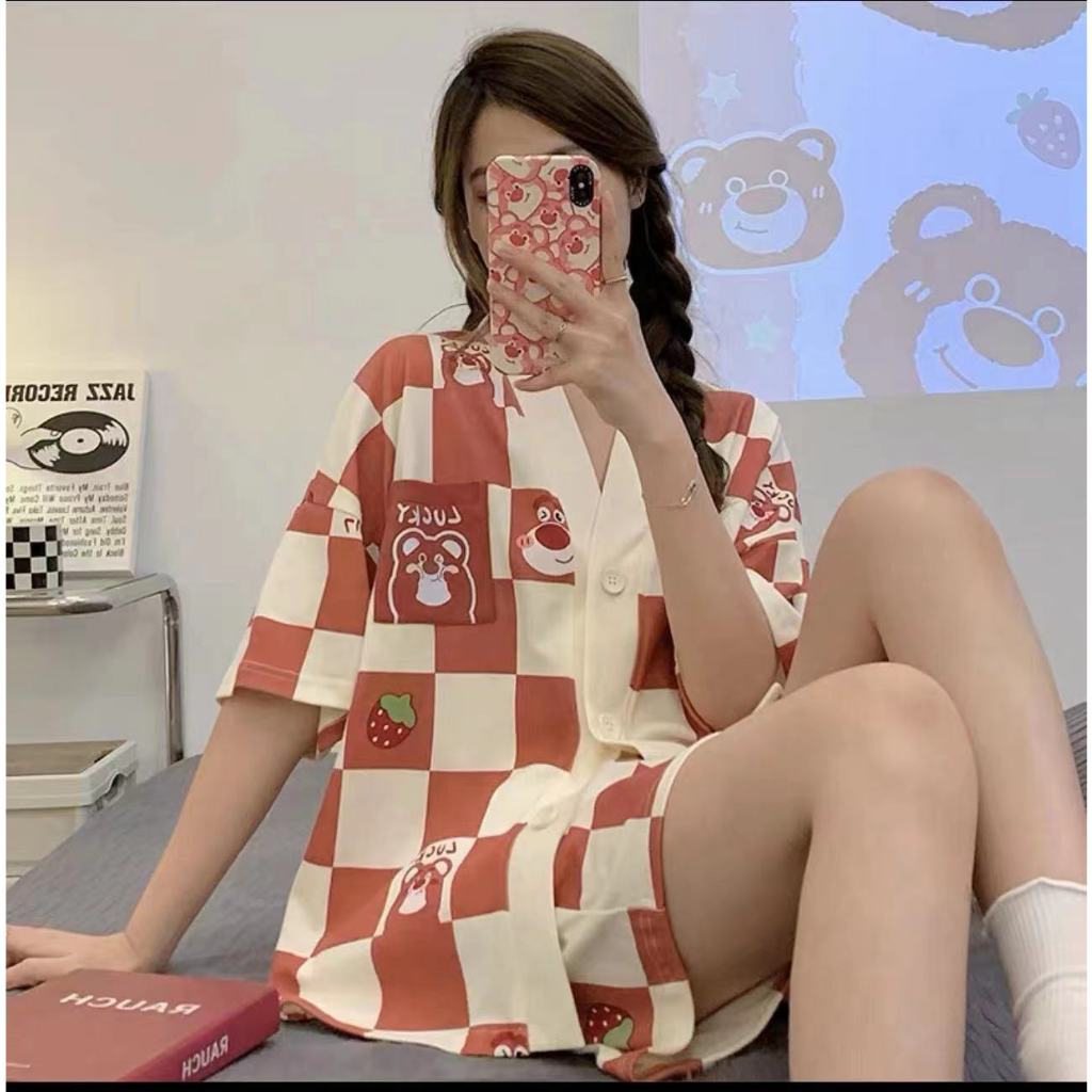 big sale yooyi baju tidur wanita set dewasa sexy jumbo celana pendek piyama hp perempuan model