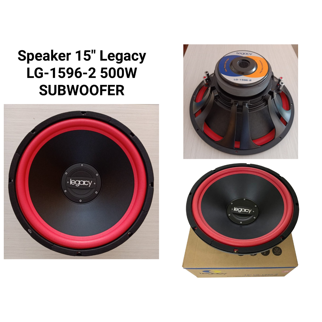Legacy Speaker Subwoofer 15 inch Speaker Legacy 15" LG 1596-2 LG1596 2 500Watt Speaker Legacy 1596