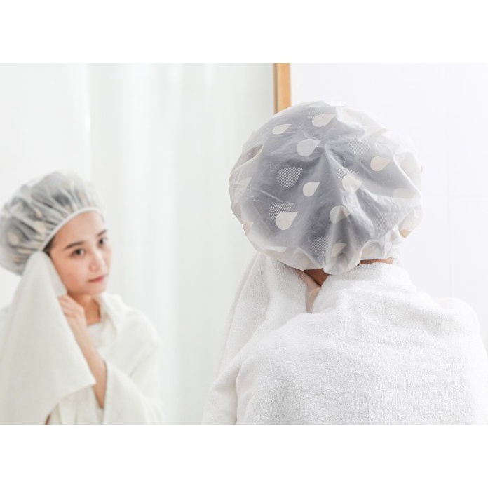 99 BRANDS FESTIVAL CP35 Topi Mandi Penutup Rambut Masak Tahan Air Shower Cap Bathing Hat