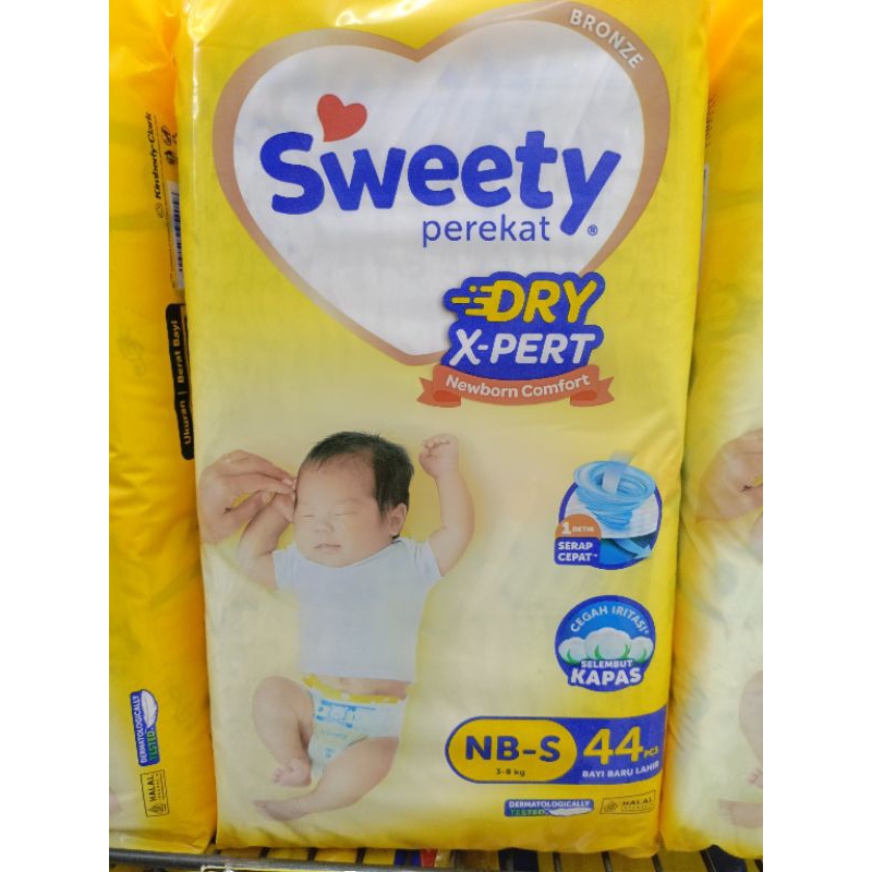 Sweety NB-S 44s Perekat Popok Bayi Sweety New Born 44s Perekat
