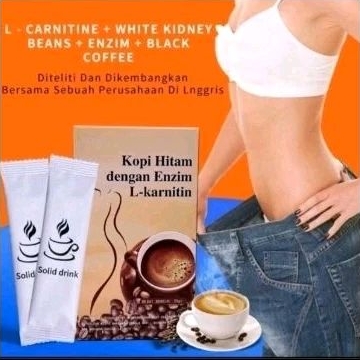 

ISI 10 SACHET L KARNITIN KOPI HITAM RENDAH GULA | BERLEMAK PALING AMPUH
