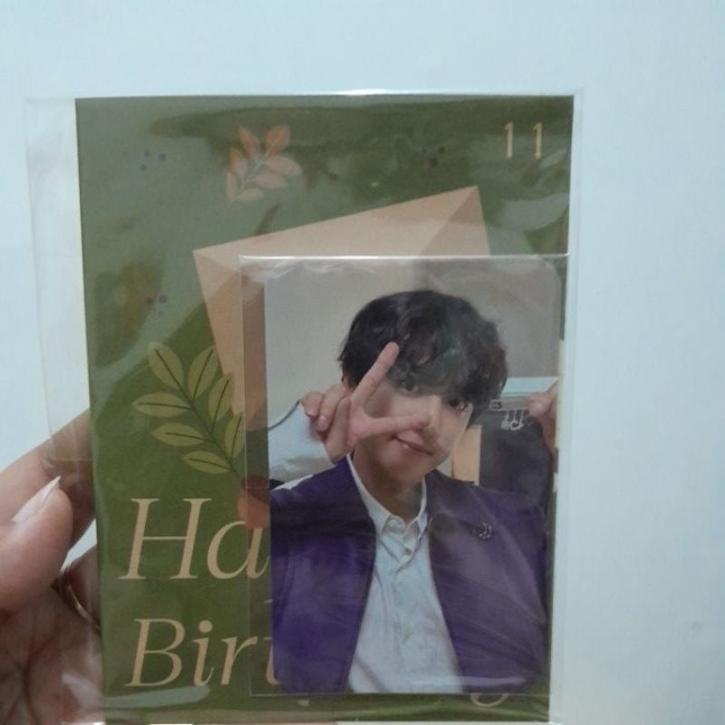 photocard chanyeol artist birthday card sealed