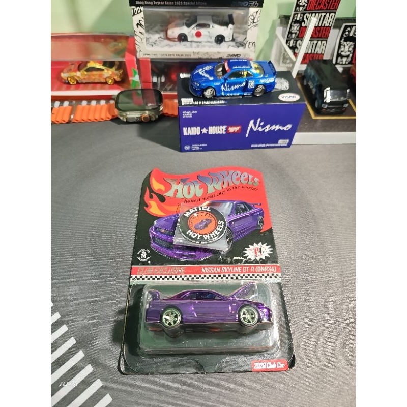 hot wheels nissan skyline RLC R34 ungu