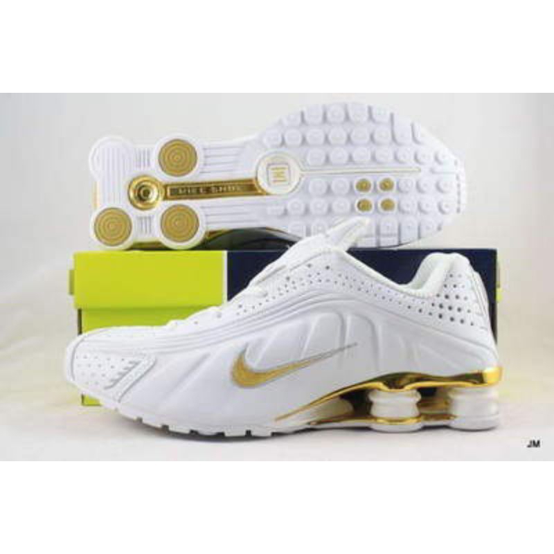 Nike Shox R4 White Gold