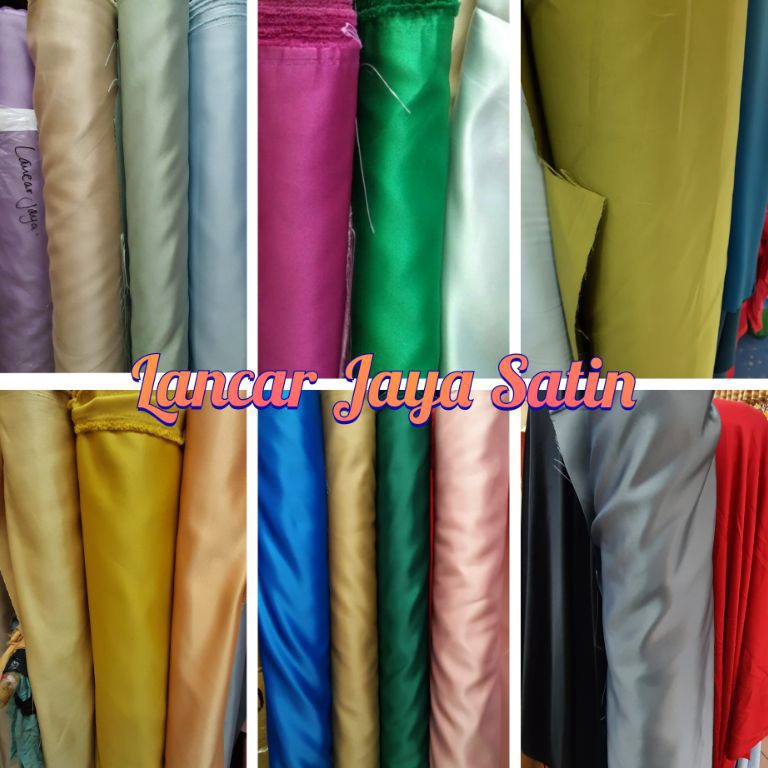 Promo Menarik KAIN SATIN BRIDAL  Kain Satin Bridal Deutchess  Kain Satin Bridal Tebal  Kain Satin Br