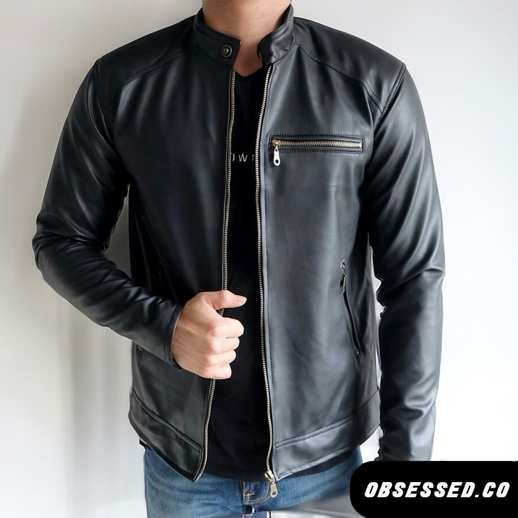 ORIGINAL JAKET KULIT MOTOR PRIA TAHAN AIR DAN TAHAN ANGIN MODEL FERRARI / JAKET TOURING PRIA BAHAN