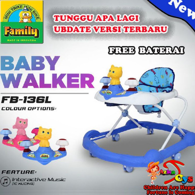 Paling Diminati baby walker family 136 baby walker family musik terbaru  kado bayi  belajar berjalan