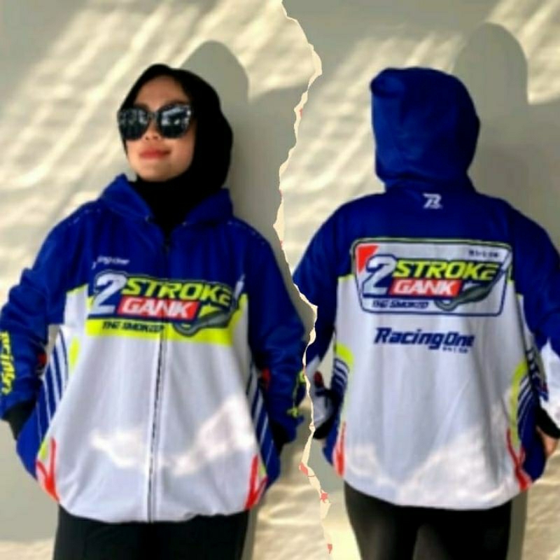 Jaket Racing One 2Stroke Unisek Pull Printing