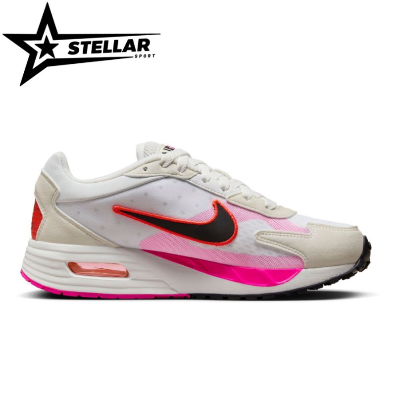 SEPATU WANITA NIKE AIR MAX SOLO WHITE BRIGHT CRIMSON PINK WOMEN CASUAL SHOES ORIGINAL 100% BNIB FN07