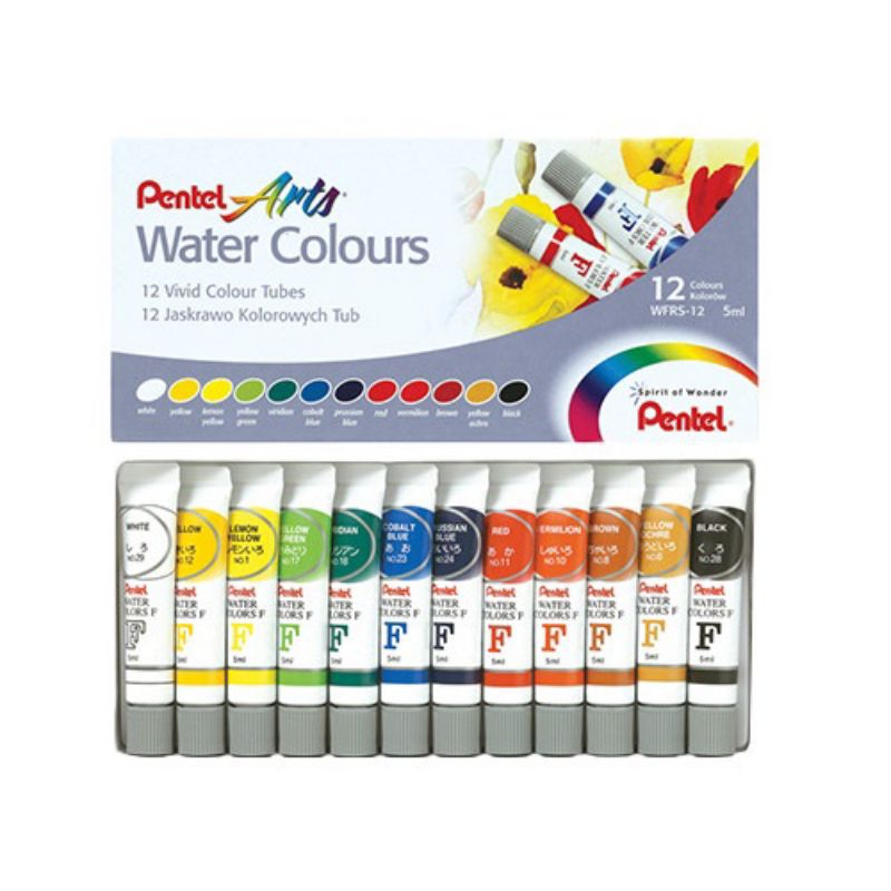 

Watercolor Tube Pentel Isi 12