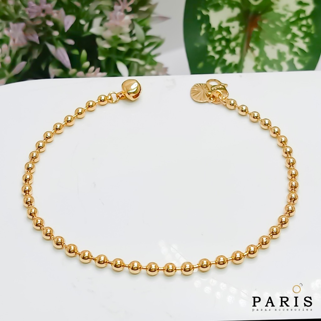 Gelang Biji Lada Perhiasan Wanita Dewasa Dan Remaja Lapis Emas