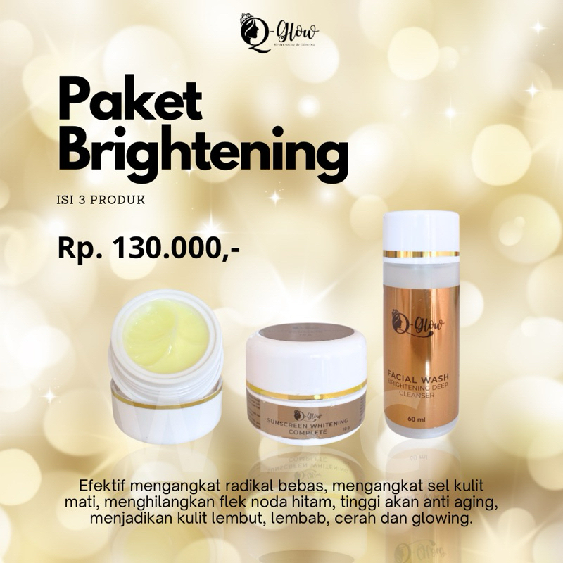 Q GLOW SKINCARE ORIGINAL PAKET WHITENING