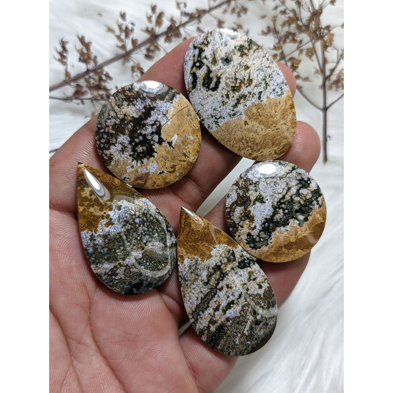 batu akik ocean jasper, batu akik telur kodok