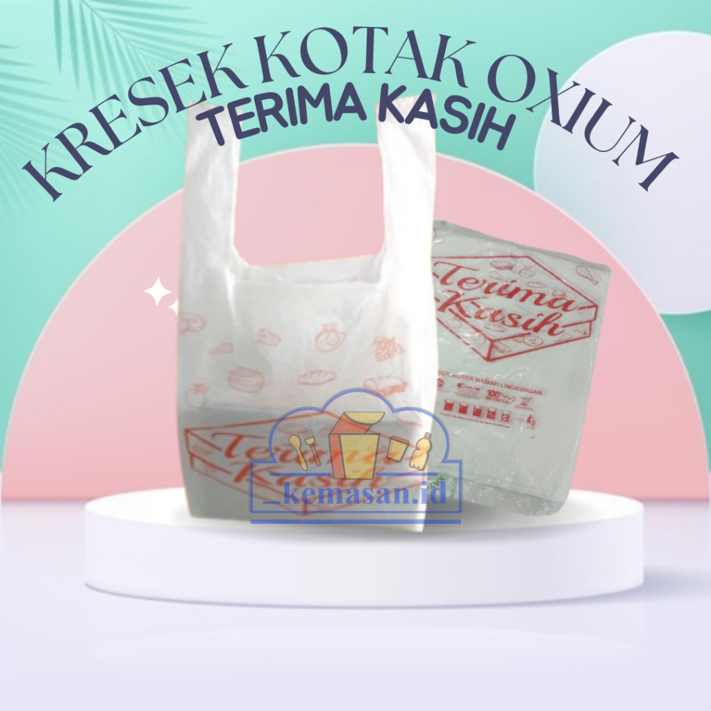 KRESEK KOTAK OXIUM TERIMA KASIH 24.5X54X0.025 ISI 50LEMBAR