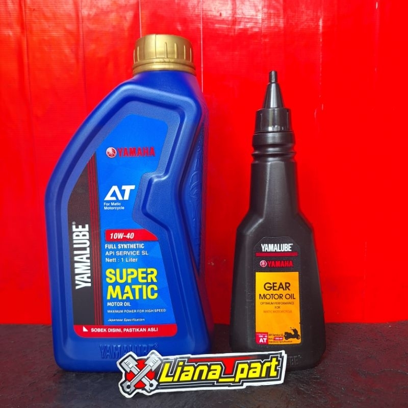 PROMO PAKET OLI YAMALUBE SUPER MATIC + OLI GEAR YAMALUBE NMAX  AEROX LEXI