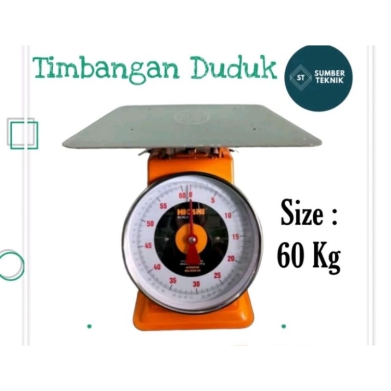 Timbangan Duduk Jarum 60 Kg HIOSHI / Timbangan Manual 60 Kg