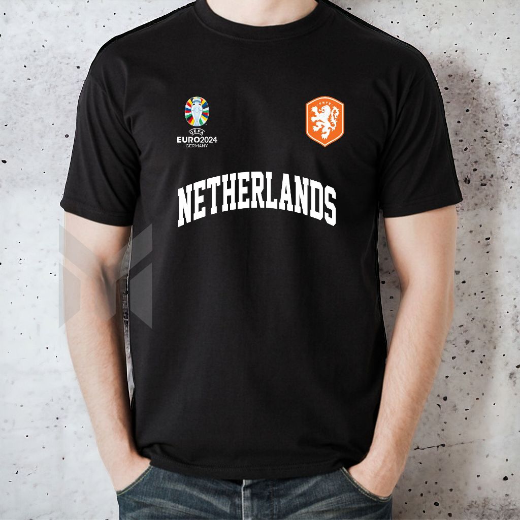 Kaos Distro Pria Wanita NETHERLANDS EURO TIMNAS BELANDA