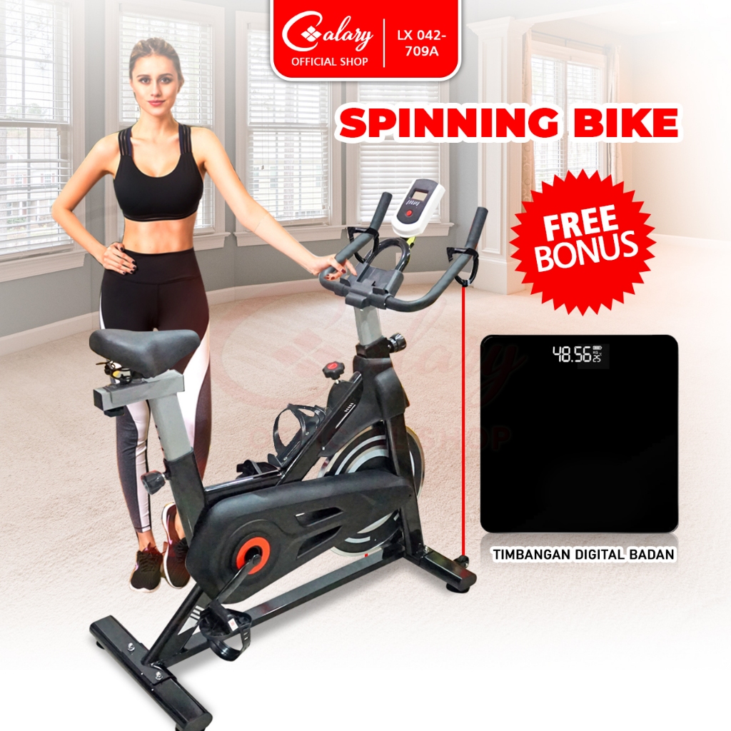 CALARY Spinning Bike Sepeda Indoor Olahraga Sepeda Fitness Fitness Gym 042-709A