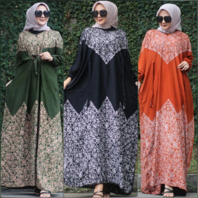 abaya kaftan twil ori jumbo ld 140cm pj 136 by batik aura jaya pekalongan