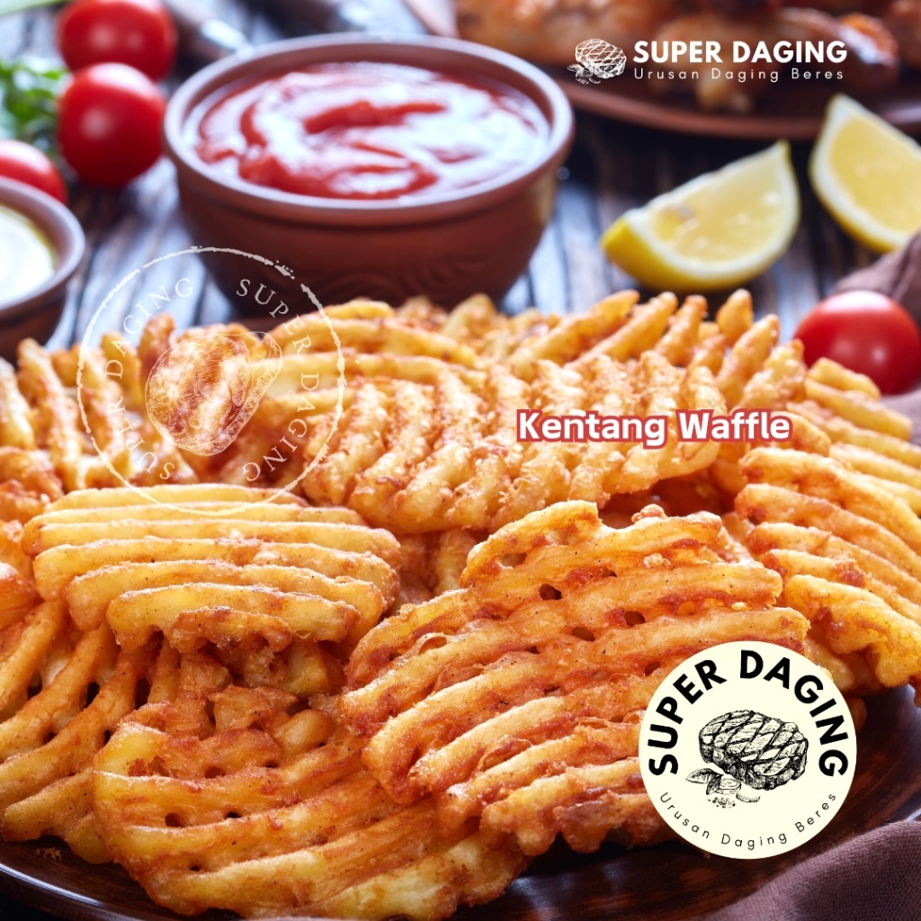 

Kentang Waffle / Crisscut Fries - Super Daging Tangerang Side Dish